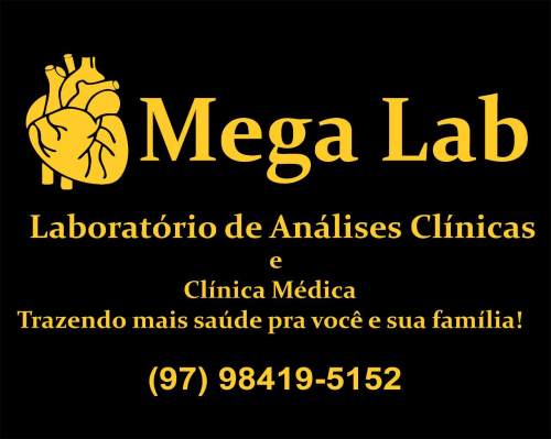 Logo MEGA LAB LABORATORIO DE ANALISES CLINICAS E CLINICA MED
